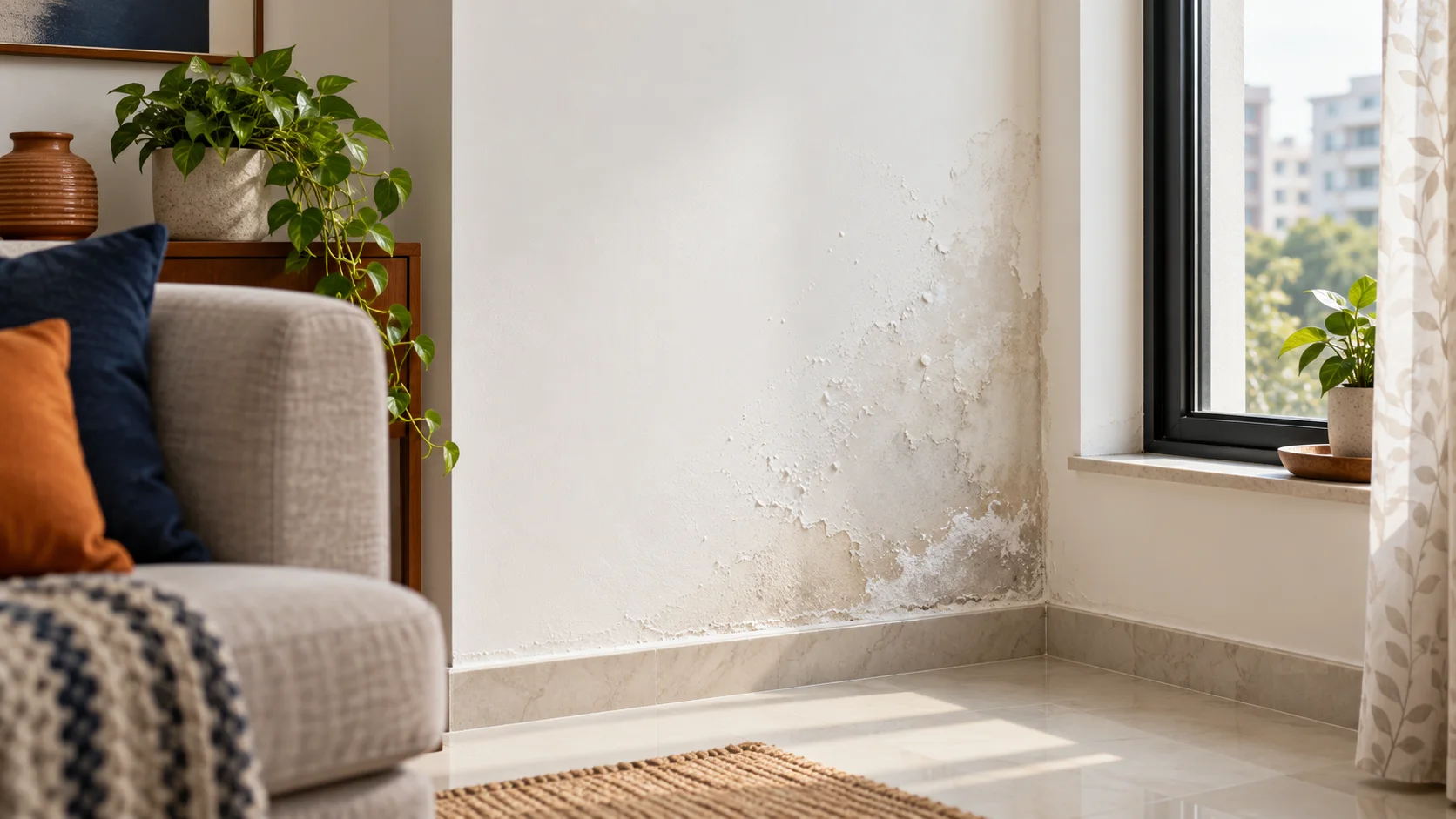 Recurring patch on recently painted wall